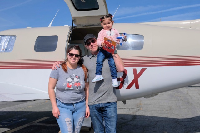 A family uses medical transportation in form of flight to access healthcare. 