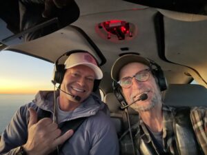 Command Pilot Shawn Linch (left) and Mark (right) 